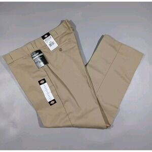Dickies Pants Womens 16R Tan Khaki 774 Straight‎ Leg Low Rise Work Pant
